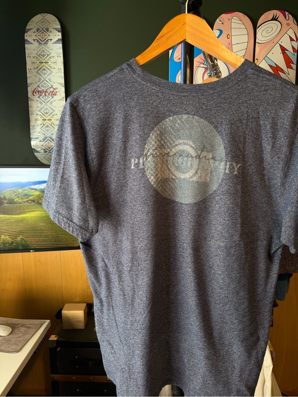 Volcom Men's Heather Gray Short-Sleeve Graphic Tee